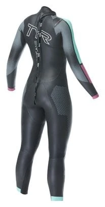 Tyr Hurricane Cat 5 Dames Neopreen Triathlon Wetsuit Zwart/Blauw/Roze 6 Tyr Hurricane Cat 5 Dames Neopreen Triathlon Wetsuit Zwart/Blauw/Roze - Afbeelding 4