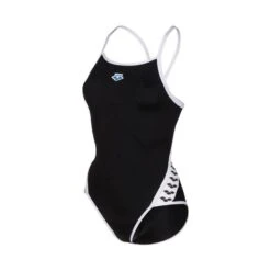 Arena Damesbadpak Icons Superfly Back - Zwart/Wit -Zwemuitrusting Winkel arena damesbadpak icons superfly back zwartwit 2