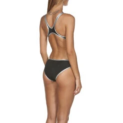 Arena Women's One Big Logo Swimsuit - Zwart / Zilver 10 Arena Women's One Big Logo Swimsuit - Zwart / Zilver -Zwemuitrusting Winkel arena womens one big logo swimsuit zwart zilver 3