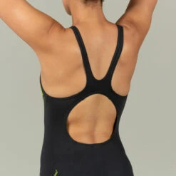 Speedo Damesbadpak MUSCLEBACK Zwart/geel 11 Speedo Damesbadpak MUSCLEBACK Zwart/geel -Zwemuitrusting Winkel damesbadpak muscleback zwartgeel 3
